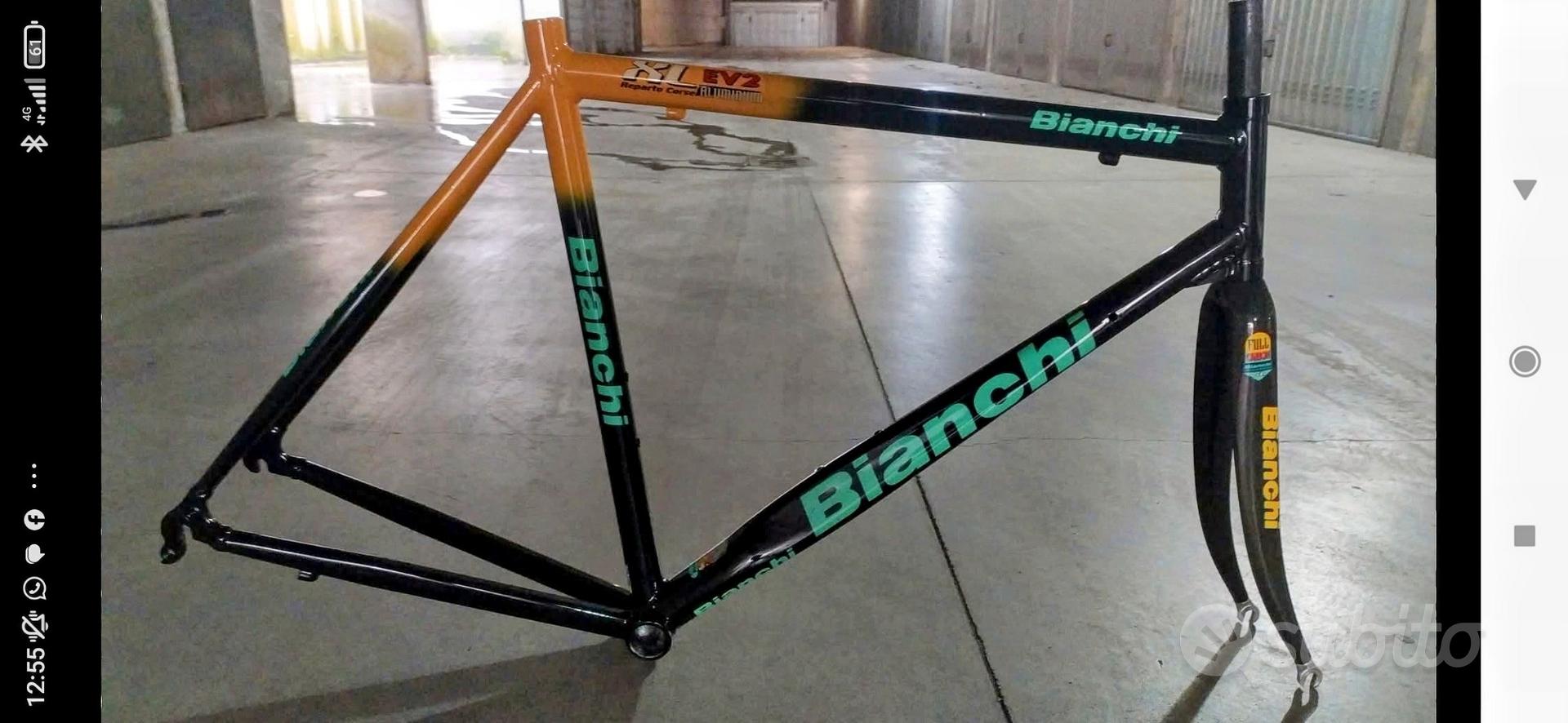 Autocollants Cadre Vélo BIANCHI MegaPro 25 CrMo4 Vintage 1999 - Neuf