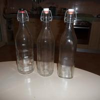 Bottiglie in vetro con tappo da LT. 1