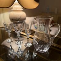 Servizio di bicchieri di cristallo vintage