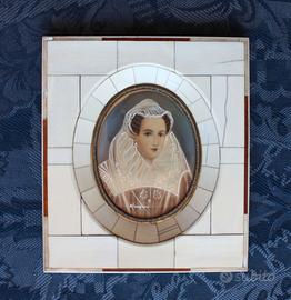 Antica miniatura “Maria Stuarda” c.1900