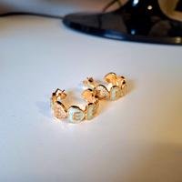 orecchini cerchio oro cuore 
