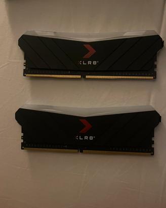 Ram 8gb pny 3200mh RGB ddr4 x 2