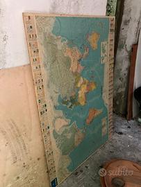 Carta geografica si compensato