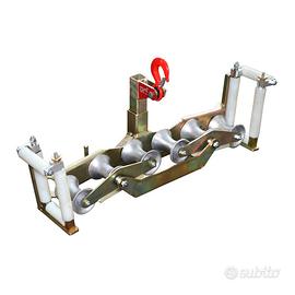 Carrucola a rulliera multipla per posa linee aeree