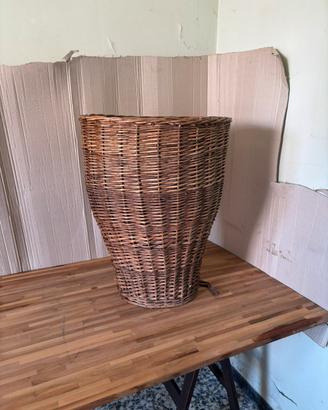 Gerla in vimini intrecciato cesta da spalla
