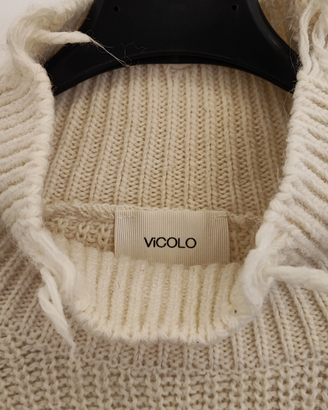 Maglione vicolo effetto sfrangiato