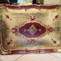 Antico Vassoio Vintage Arredamento Retrò 