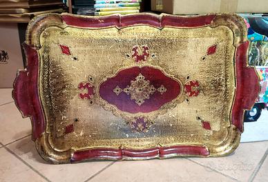 Antico Vassoio Vintage Arredamento Retrò 