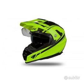 CASCO UFO ARIES TOURER NERO E GIALLO FLUO