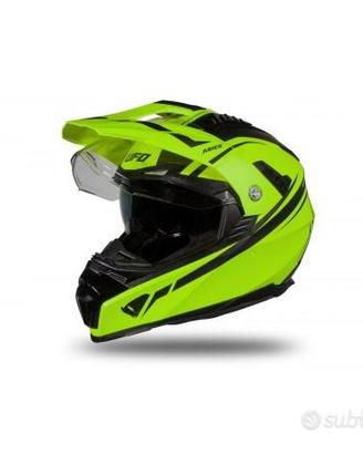 CASCO UFO ARIES TOURER NERO E GIALLO FLUO