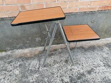 Tavolino porta proiettore vintage