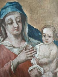 Dipinto olio su tavola XVII 600