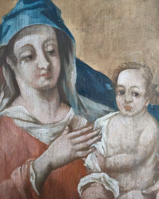 Dipinto olio su tavola XVII 600