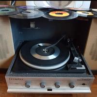 Giradischi antico Lesaphon Altair+cofanetto dischi