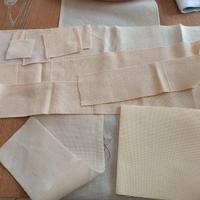 Tela Aida beige / fascia tela Aida