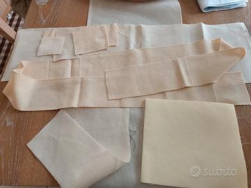 Tela Aida beige / fascia tela Aida