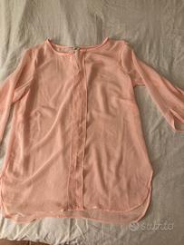 Camicia fondo maniche e orlo arrotondati leggeriss