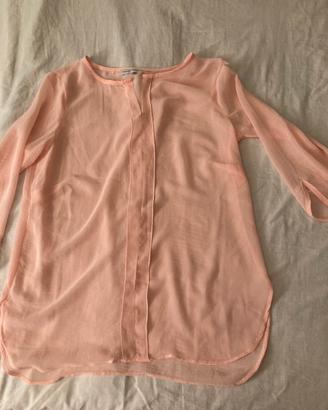 Camicia fondo maniche e orlo arrotondati leggeriss