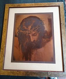 stampa su foglio di rame del Cristo