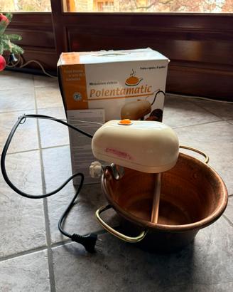 Polentiera elettrica Polentamatic paiolo rame 24cm