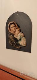 Madonna con Bambino scultura da parete