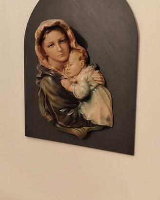 Madonna con Bambino scultura da parete