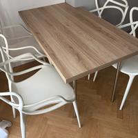 Tavolo cucina legno esposizione 125x70 cm