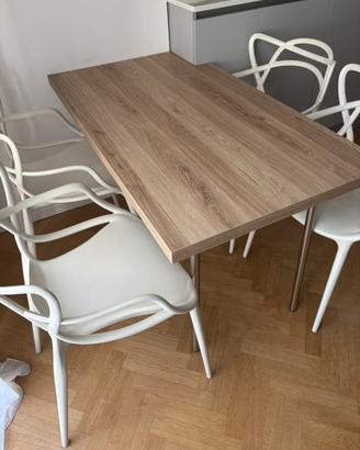 Tavolo cucina legno esposizione 125x70 cm