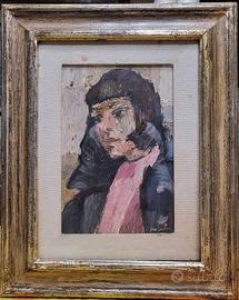Dipinto originale Enzo Faraoni - Ritratto di donna