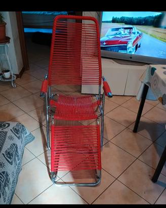 sedia a sdraio vintage 