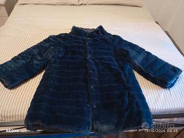 giubbino velluto blu reversibile
