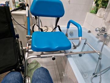 Sedia scorrevole doccia disabili e anziani
