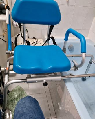 Sedia scorrevole doccia disabili e anziani