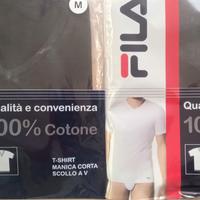 Due maglie underwear cotone nero Fila