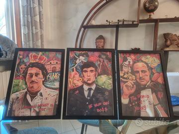 quadri moderni boss graffiti leggete descrizione