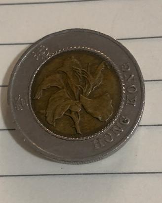 Moneta da 10 dollari hong kong