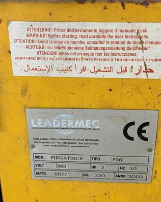 Macchine piegatrici ferro per edilizia