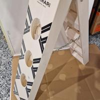 Pupitre porta bottiglie spumante in legno Ferrari