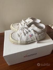 Superga 2750 baby bianche taglia 24
