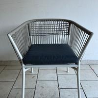 Sedia con braccioli da giardino