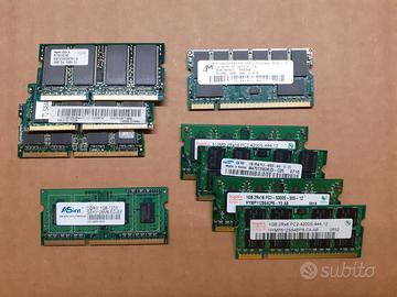 Kit di 9 Ram Sodimm (SDRam-DDR1-DDR2-DDR3)