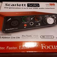 Interfaccia audio USB Focusrite Scarlett Solo 2nd