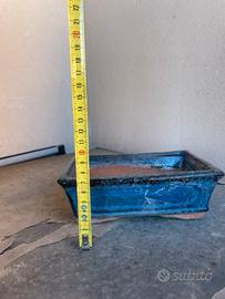 Vaso bonsai blu
