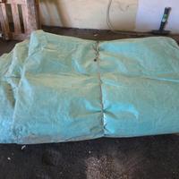 Telo verde con occhielli rinforzato 15x15 metri