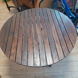 tavolo più sedie in ferro battuto 