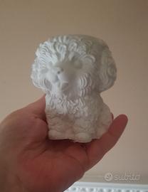 cane fatto in gesso