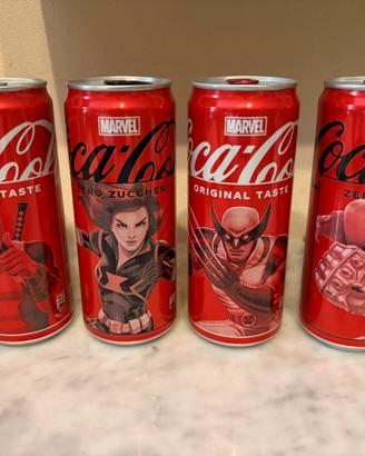 Set lattine Coca Cola eroi Marvel