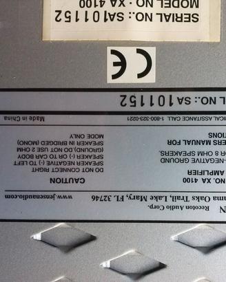 amplificatore JANSEN  400w + filtri crossover