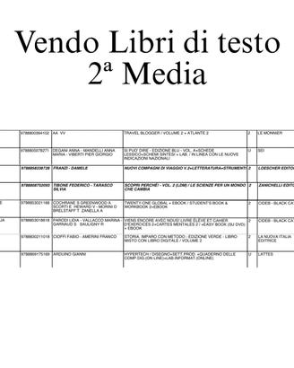 Libri di testo 2ª Media - tutti al 50% dal listino