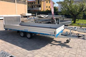 Rimorchio barthau basculante oleodinamico + rampa